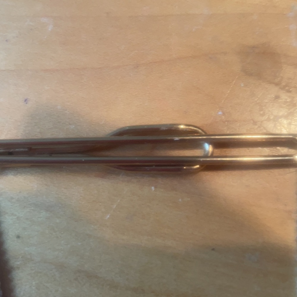 SWANK Tennis Racket Tie Clasp - Picture 2 of 4